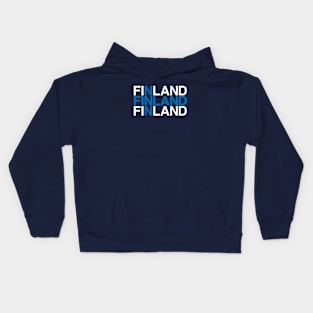 FINLAND Flag Kids Hoodie